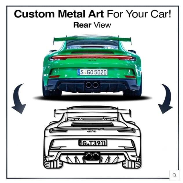 Custom Car Metal Art, angle 2